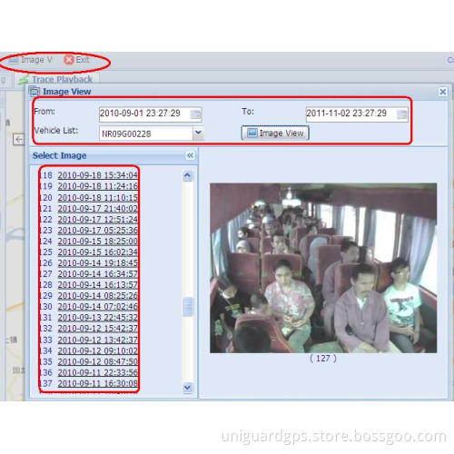 GPS Tracking System-Image Monitoring